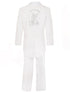 Rain Kids Little Boys White Guardian Angel Embroidery Baptism Tuxedo Suit 2T-7 - SophiasStyle.com